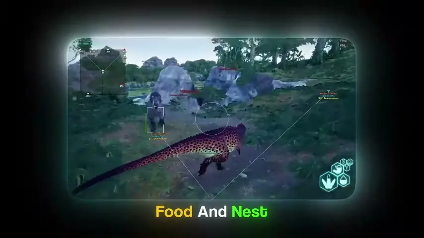 The Isle Hacks aimbot holographic sight with ESP skeleton and red head lock
